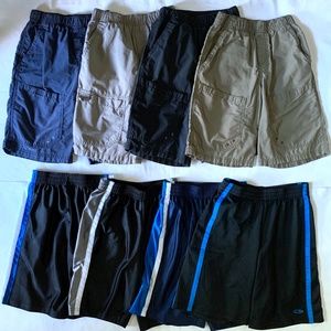 Boy's Medium (8-10) LOT OF 8 Pairs of Elastic-Waist Shorts